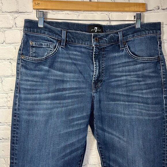 7 For All Mankind Men’s Slimmy Luxe Performance Jeans Denim size 36 - Picture 2 of 11